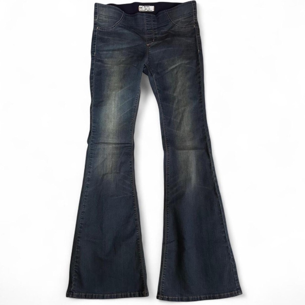 Free People Dark Blue Flare Jeans